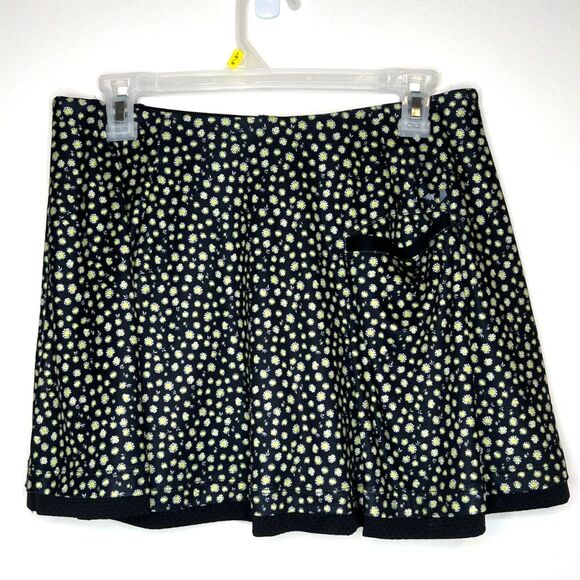 GrandSlam Flowy Skort Black w/Daisy Print Medium - Picture 2 of 4